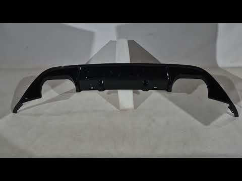 Rear Diffuser DPT V-1 (for GTI, 2012-2017, Gloss Black) for Volkswagen Golf 7/E-Golf 2012-2020 - video 1