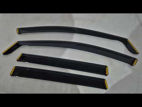 In-Channel Wind Deflectors Niken Luxury (4 pcs) for Honda CRV 2017-2022 - video 1
