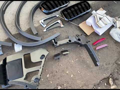 Body kit with exhaust system (X5M) for BMW X5 F-15 2013-2018 - video 2