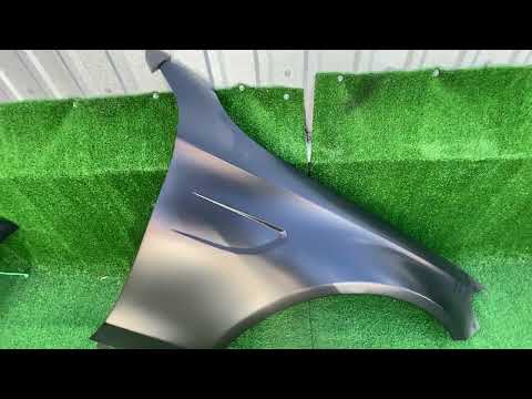 Right fender (aluminum, 1 pc) for Mercedes C-сlass W205 2014-2021 - video 1