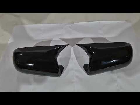 Mirror Covers BMW-Style (Without Turn Signal, 2 pcs) for Toyota Corolla 2007-2013 - video 1