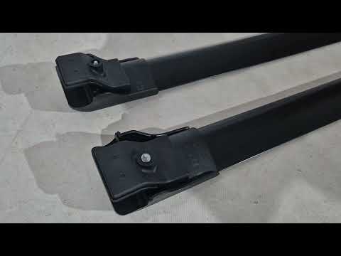 Roof rack for roof rails (with lock) for Chevrolet Niva 1998-2020 - video 2