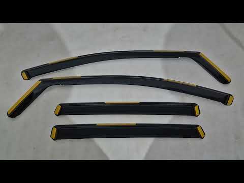 In-Channel Wind Deflectors Niken Luxury (4 pcs) for Ford Kuga/Escape 2013-2019 - video 1