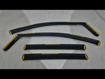 In-Channel Wind Deflectors Niken Luxury (4 pcs) for Ford Kuga/Escape 2013-2019 - video 1