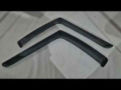 In-channel window deflectors (smoke, 2 pcs, Cagatay) for Mercedes Sprinter W907/W910 2018- - video 2