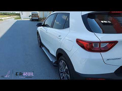 Side Steps Allmond Grey (2 pcs, Aluminum) for Kia Stonic 2017- - video 3