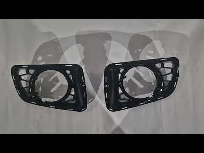Fog light grilles Autobiography 2010-2013 (2 pcs, black) for Range Rover III L322 2002-2012 - video 1