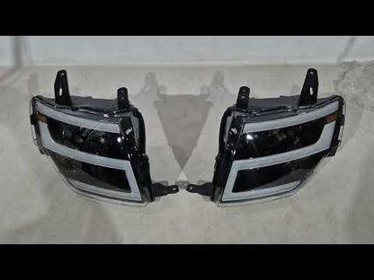 Front Headlights LXR for Mitsubishi Pajero Wagon IV 2006-2021 - video 1