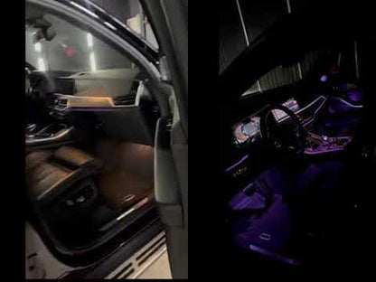 Set of illuminated trim panels Bowers&Wilkins for BMW X5 G05 2019–2026 - video 2