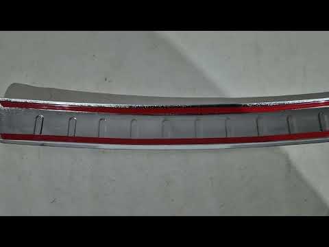 Rear Bumper Protector Carmos V2 (SW, Stainless Steel) for Skoda Superb 2009-2015 - video 1