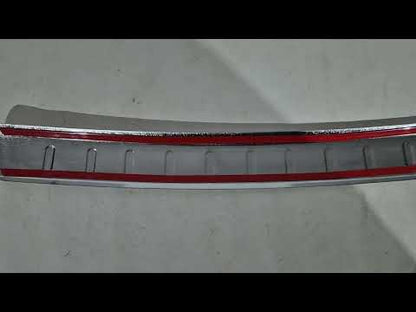 Rear Bumper Protector Carmos V2 (SW, Stainless Steel) for Skoda Superb 2009-2015 - video 1