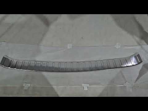 Carmos rear bumper protector (for e-Power, stainless steel, matte) for Nissan X-trail T33/Rogue 2022- - video 1
