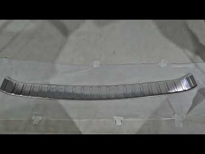 Carmos rear bumper protector (for e-Power, stainless steel, matte) for Nissan X-trail T33/Rogue 2022- - video 1