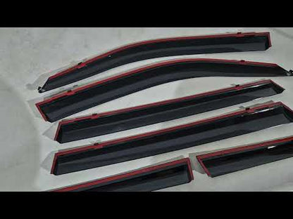 Niken Luxury chrome windbreakers (6 pcs) for Toyota Land Cruiser 200 - image 1
