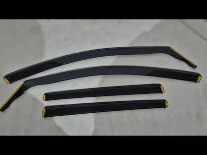 In-Channel Window Deflectors Niken Luxury (HB, 5 Door, 4 Pcs) for Volkswagen Golf 7/E-Golf 2012-2020 - video 1