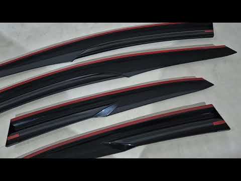 Window Deflectors HB (4 pcs, Sunplex Sport) for Hyundai I-30 2012-2017 - video 1