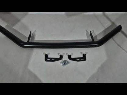 Front bumper guard Texas (76mm, black) for SsangYong Musso ІІ 2018- - video 1