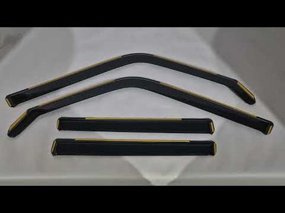 In-Channel Wind Deflectors Niken Luxury (4 pcs) for Toyota Land Cruiser Prado 250 2023- - video 1