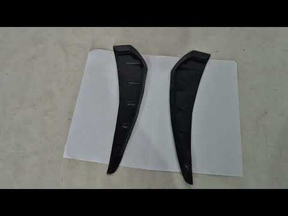 Universal Vent Fender Trim Type-E (Dummy, 2 pcs, Rubber) - video 1