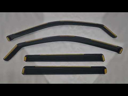 In-Channel Wind Deflectors Niken Luxury (4 pcs) for Peugeot 2008 2019- - video 1