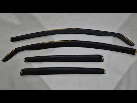 In-channel window deflectors (HB, 4 pcs, Esa) for Mercedes A-сlass W177 2018- - video 1