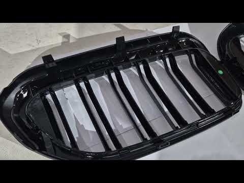 Kidney Grilles M-Look (2017-2020, Gloss Black) for BMW 5 Series G30/31 2017-2023 - video 1