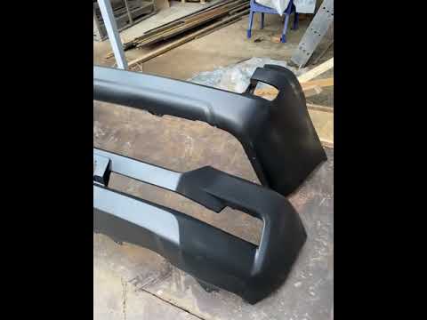 Rear bumper 2016+ primed (China) for Toyota Land Cruiser 200 2007-2021 - video 1