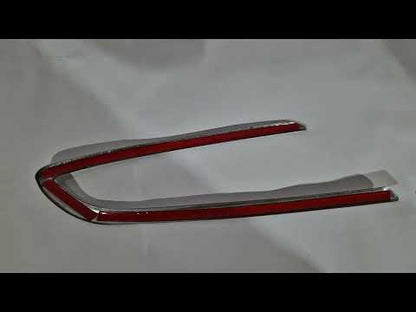 Carmos fog light covers (SD/SW/HB/GTC, 2 pcs., stainless steel) for Opel Astra K 2016-2021 - image 1