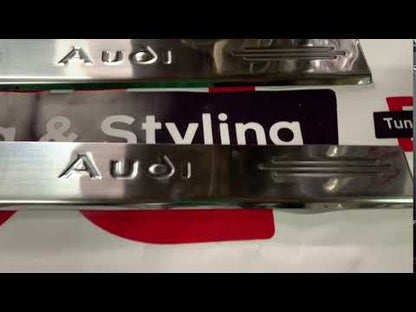 Door Sill Covers (4 pcs, Carmos) for Audi A4 B5 1994-2001 - video 1