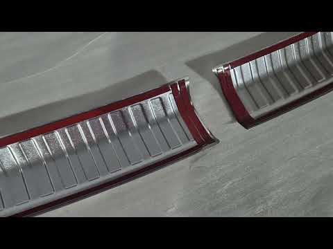 Stainless Steel Rear Bumper Protector Carmos (matte) for Audi Q4 e-Tron 2021- - video 1