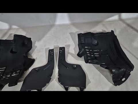 Front wheel arch liners (4 pieces) for Toyota Land Cruiser 300 2021- - video 1