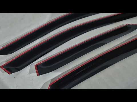 Window Deflectors SD (4 pcs, HIC) for Volkswagen Polo 2010-2017 - video 1