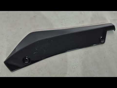 Universal Flap Rear Bumper Extensions Type-A (2 pcs, Gloss Black, ABS Plastic) - video 1