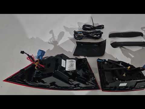 Rear LED Tail Lights Design 2019+ (SD, for 2014-2018, 2 pcs) for Volkswagen Passat B8 2015-2023 - video 1