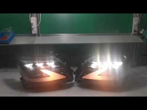 Front lights in the design of 2021-2023 years (2 pcs., FullLed) for Lexus GX460 - image 1