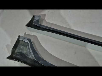 Side skirts (primed for painting) for Renault Clio III 2005-2012 - video 1