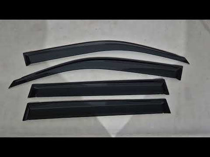 Window Deflectors Niken Luxury (4 pcs) for Toyota Land Cruiser Prado 150 2009-2023 - video 1