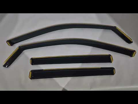In-Channel Wind Deflectors Niken Luxury (4 pcs) for Skoda Scala 2018- - video 1