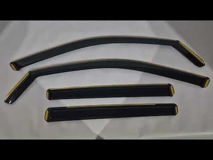 In-Channel Wind Deflectors Niken Luxury (4 pcs) for Skoda Scala 2018- - video 1