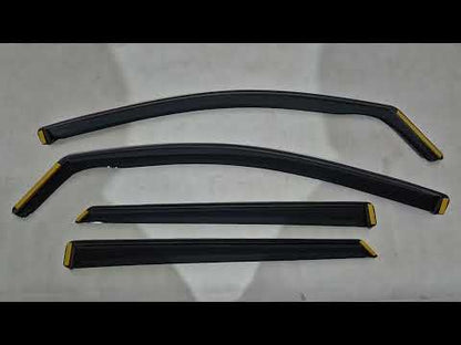 In-Channel Wind Deflectors Niken Luxury (4 pcs) for Hyundai Tucson TL 2016-2021 - video 1
