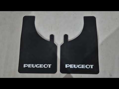 Mud Flaps Polytep (280*440, 2 pcs) for Peugeot - video 1