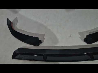 Front Lip Spoiler DPT (2019-2021, for AMG-Line only, Gloss Black) for Mercedes C-сlass W205 2014-2021 - video 1