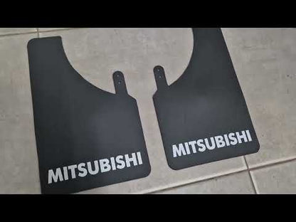 Universal Mud Flaps Polytep (230*375, 2 pcs) for Mitsubishi - video 1