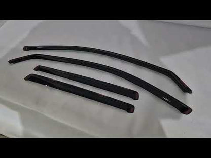 In-channel window deflectors (4 pcs, HIC) for Volvo XC90 2015- - video 1