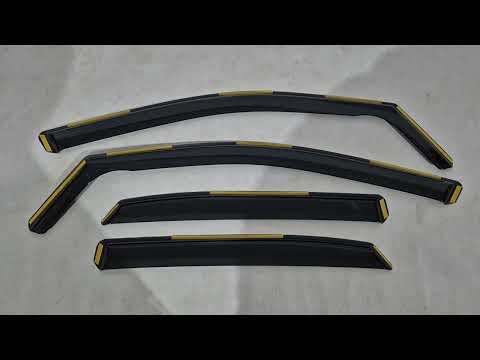 In-Channel Wind Deflectors Niken Luxury (4 pcs) for Lexus RX 2022- - video 1