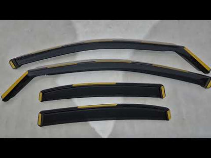 In-Channel Wind Deflectors Niken Luxury (4 pcs) for Mercedes C-сlass W205 2014-2021 - video 1