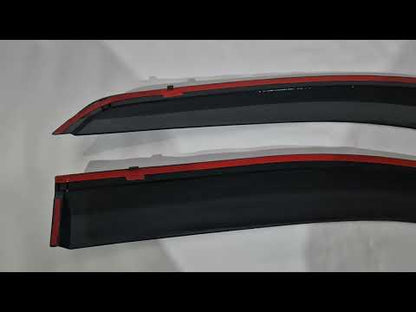 Window Deflectors with Chrome Trim (2 pcs, Niken) for Mercedes Vito/V-class W447 2014- - video 1