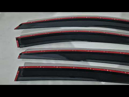 Window Deflectors V1 (4 pcs, HIC) for Honda HR-V 2014-2021 - video 1