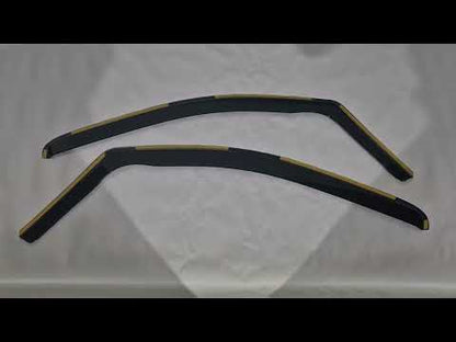 In-Channel Wind Deflectors Niken Luxury (2 pcs) for Peugeot Expert 2017- - video 1