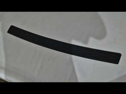Universal Rear Bumper Protector DPT V-2 (ABS) (90cm, Matte Black) - video 1